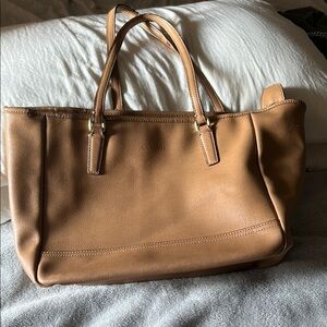 Coach Tan Leather Tote Bag